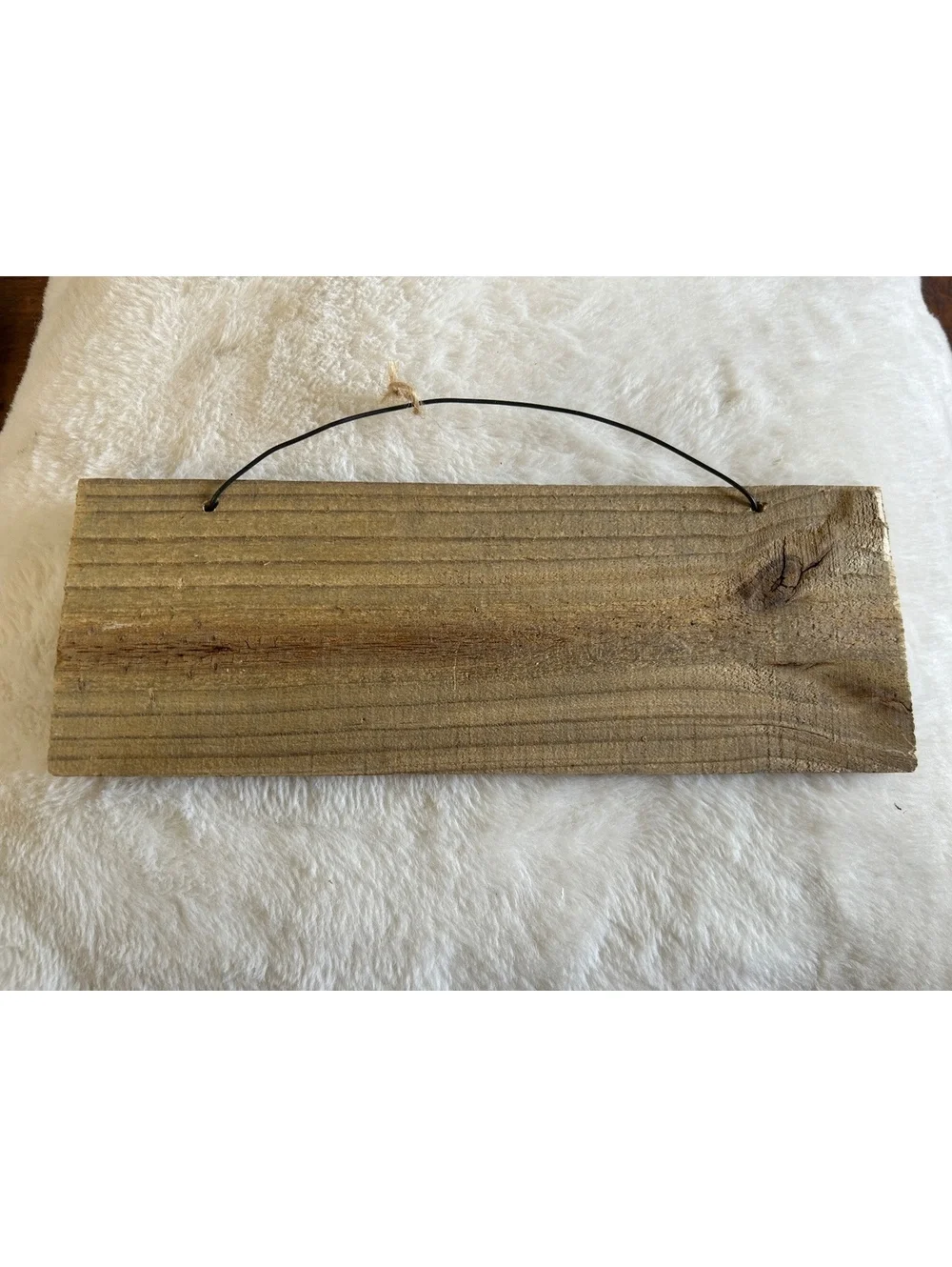 Wooden Autumn Wall Hanging Sign with Wire Hanger